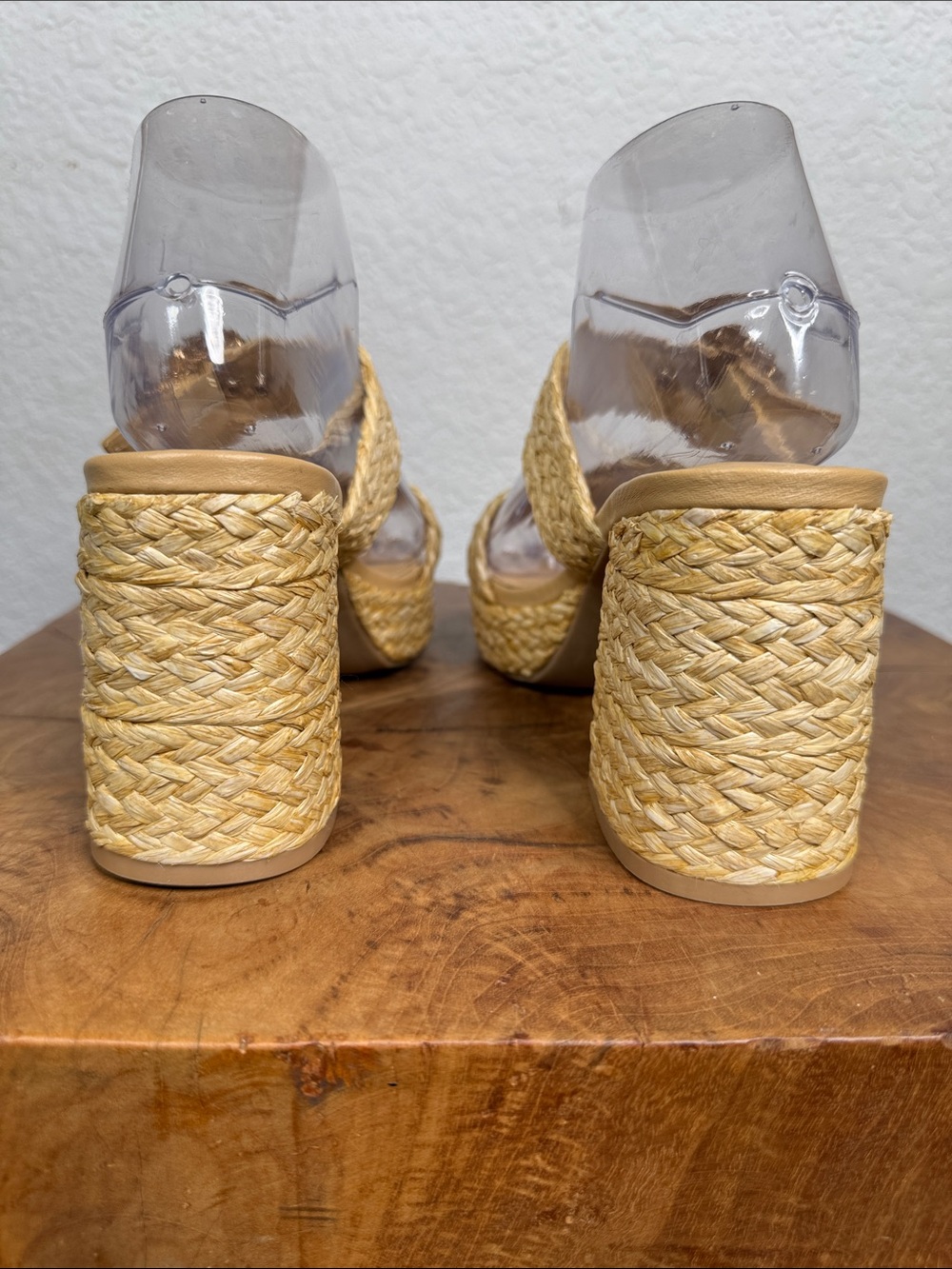 ABOUND RONDA RAFFIA PLATFORM
MULE SANDALS RHINESTONE BUCKLE NATURAL SIZE 6.5 - Picture 10 of 16